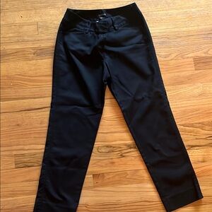 Black Slim Ankle Dress Pants